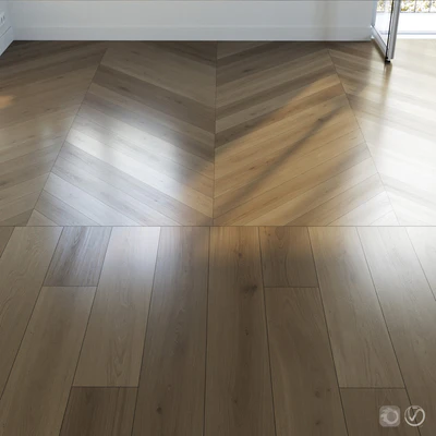 Parquet set 03 / Natural Oak / 2 types — Ver 1