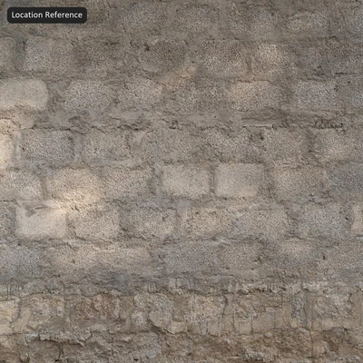 course ashlar concrete block wall texture grey — Вид 5