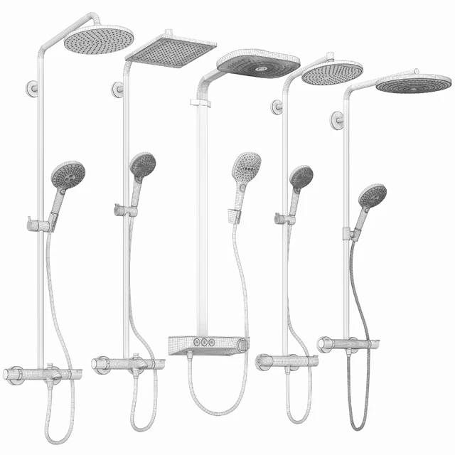 Shower systems Hansgrohe set 154 — Descargar