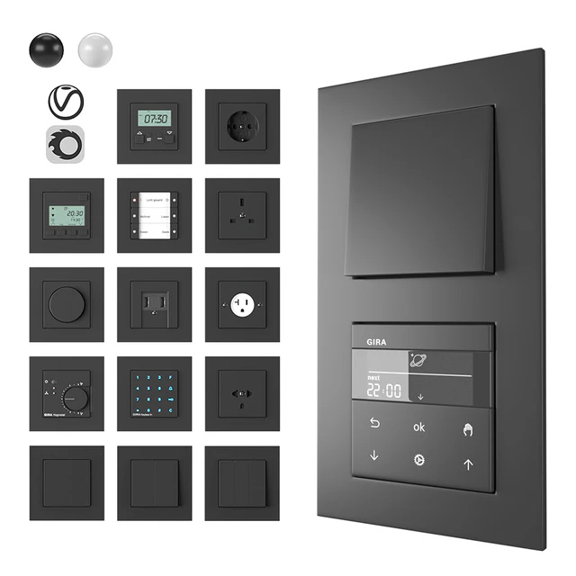 Электроника Gira E2 flat installation — Скачать
