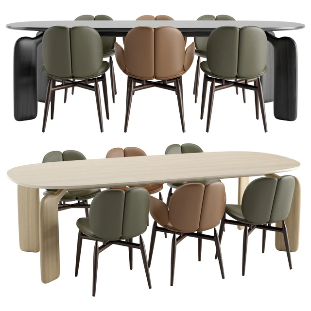 Roche Bobois - PULP table chairs wooden — Скачать