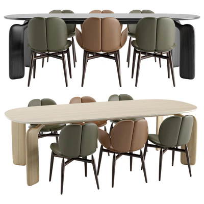 Roche Bobois - PULP table chairs wooden — Вид 1
