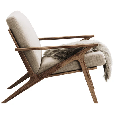 Cavett Wood Frame Chair — View 2