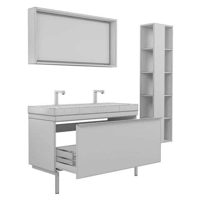 Furniture set Geberit Citterio 118 Light / Dark Oak — Descargar
