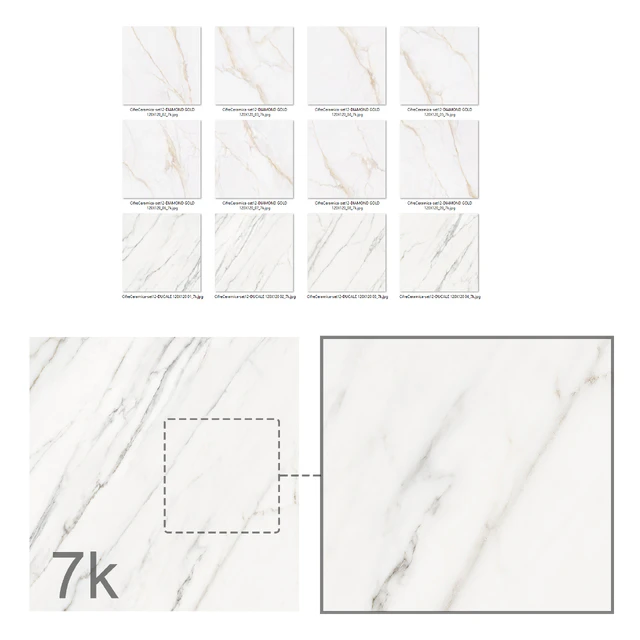 Cifre Ceramica Set 12 - Marble Bundle - 2 Colors: Gold and White / 7k — Скачать
