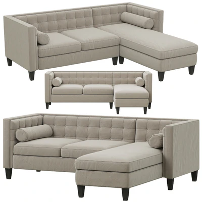Dantone Home Sofa Poole corner right — Ver 1