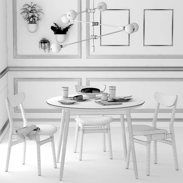 Dining set001 - West Elm — Скачать