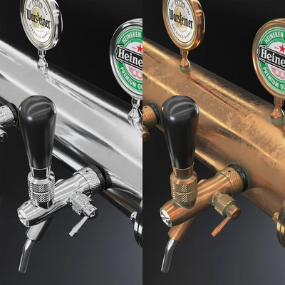 Beer tower & beer mugs — Ver 3