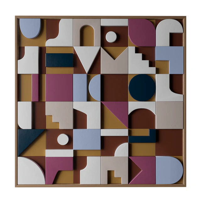 OLKA Mosaic #5 - Sculptural Wall Art — Descargar