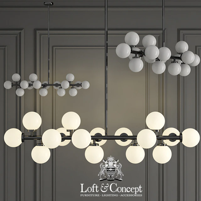 СВЕТИЛЬНИК BUBBLE STIK BLACK CHANDELIER — Скачать