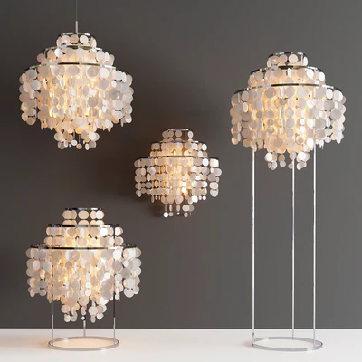 Capiz Lamp Collection - 4 types — Descargar