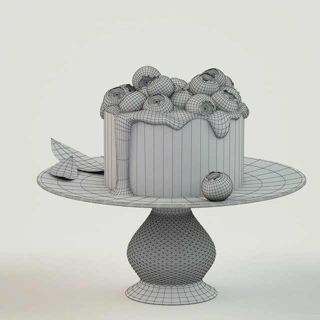 Cake with blueberry — Download