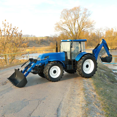 Tractor low/middle/high poly rigged — Вид 4