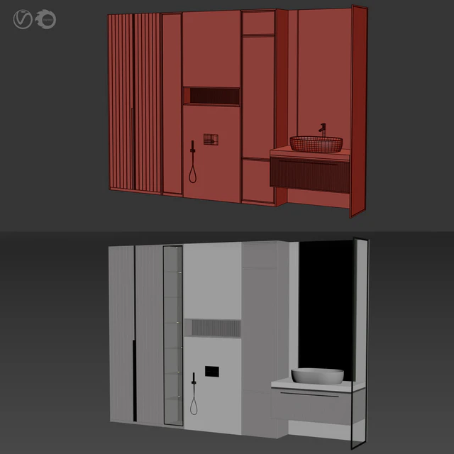 Bathroom furniture Bath Set 25 — Descargar