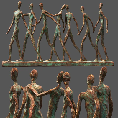 Abstract Family Camaraderie Decorative Showpiece Ornament — Ver 1