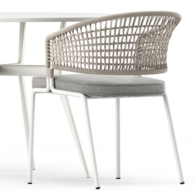 BRANCH bistro table, CTR armchair by Tribu — Descargar