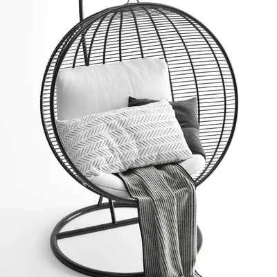 Hanging chair black — Ver 2