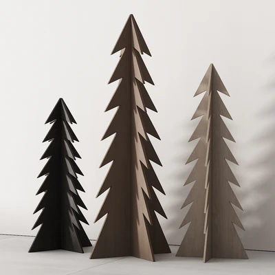 238 happy new year 02 modern christmas trees 02 — Ver 4