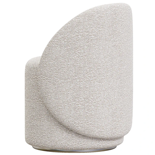 Nordic Boucle Round Vanity Stool — Скачать