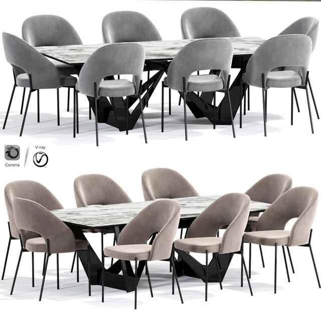 Alice Dining Chair Table — Скачать