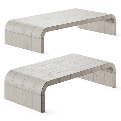 Restoration Hardware Lucien Parchment Coffee Tables — Ver 1