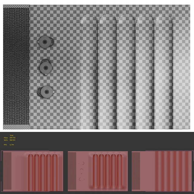 Decorative wall panel Coliseum (3 panels) — Descargar