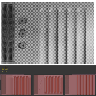 Decorative wall panel Coliseum (3 panels) — Ver 4