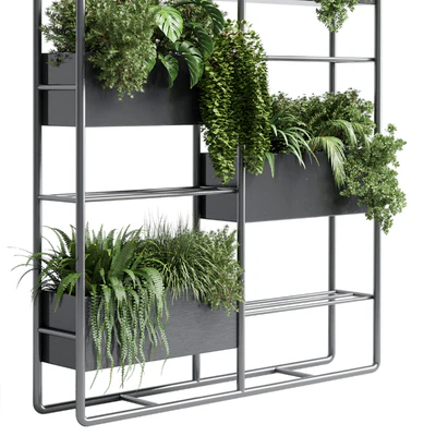 stand plant box - collection Indoor plant 254 metal vase pot fern grass — Вид 4