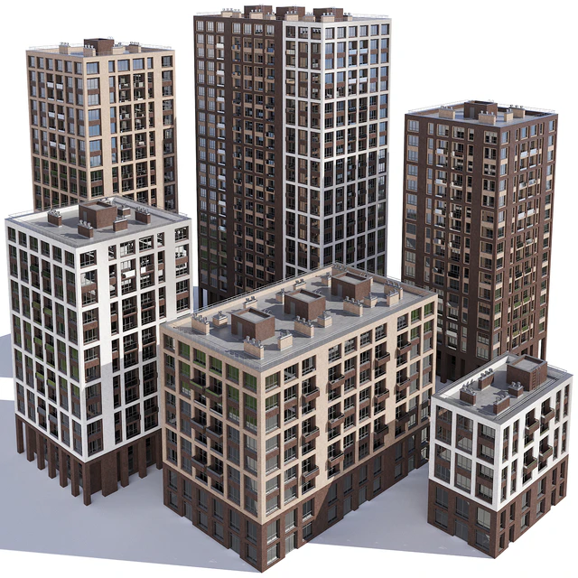 Set of multi-story buildings — Descargar