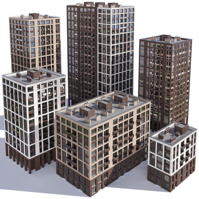 Set of multi-story buildings — Ver 1