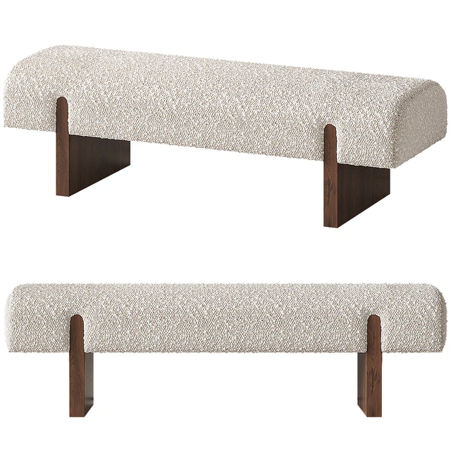 CB2 Socca Upholstered bench — Скачать