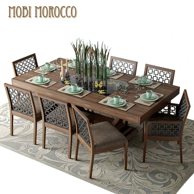 Table with chairs Mobi Dining rooms Morokko — Ver 1
