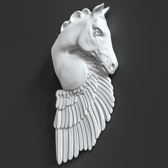 Pegasus Horse Wall Sculpture — Скачать