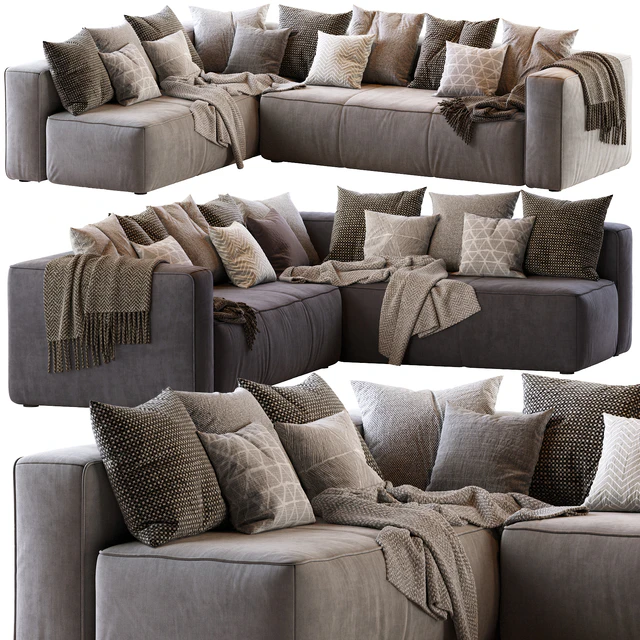 Мello Taos Brown Right Arm Corner Sectional — Скачать