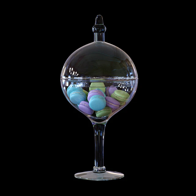 CYS Glass Candy Buffet Jar and Macaroons — Descargar