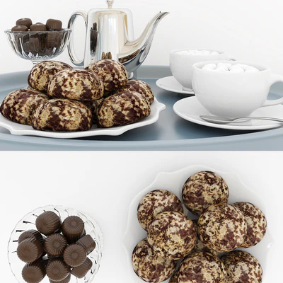 Hot chocolate on a tray — Ver 2