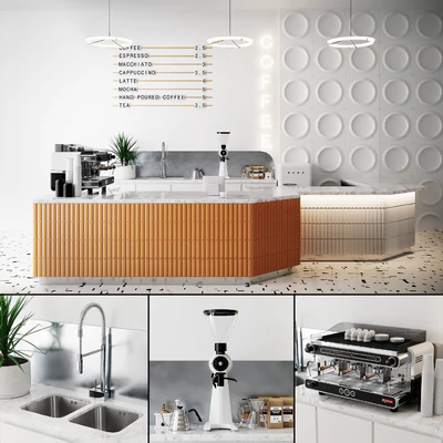 COFFEE SHOP 3 (Corona, Vray) — Вид 1
