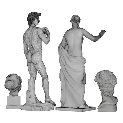Statues of Aphrodite and David — Ver 7