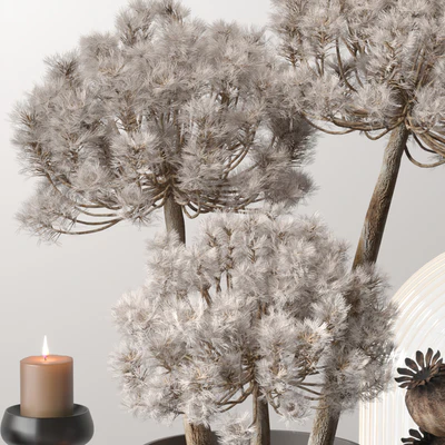 Decor set 03 with Fluffy Dried Flower — Вид 3