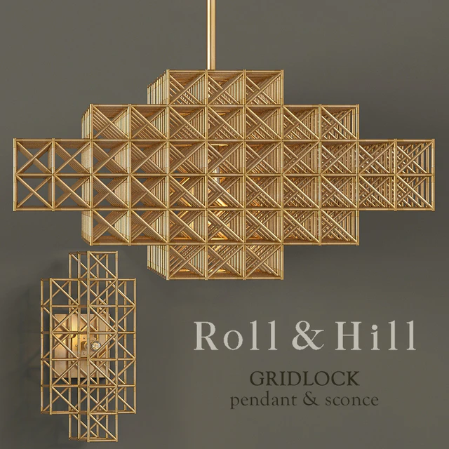 Люстра Roll&Hill Gridlock pendant & sconce — Скачать