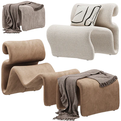 Artilleriet - Etcetera Lounge, Easy Chair and Footstool — Вид 5