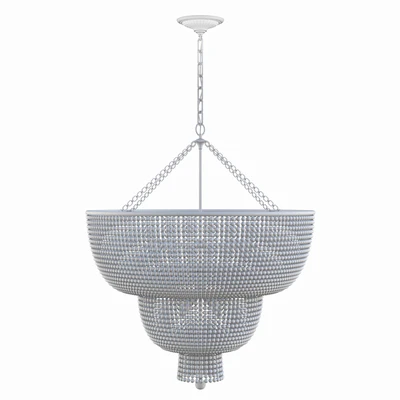 Jacqueline Two-Tier Chandelier in Hand-Rubbed An — Вид 4
