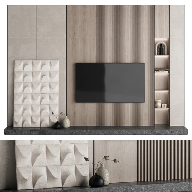 TV Wall Set 002 — Descargar
