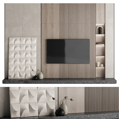 TV Wall Set 002 — Ver 1
