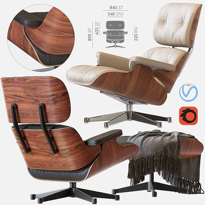 Eames Lounge Chair — Ver 3