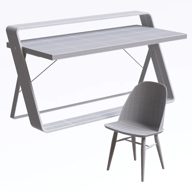 Стол Watts Desk и стул Synnes Dining Chair — Скачать