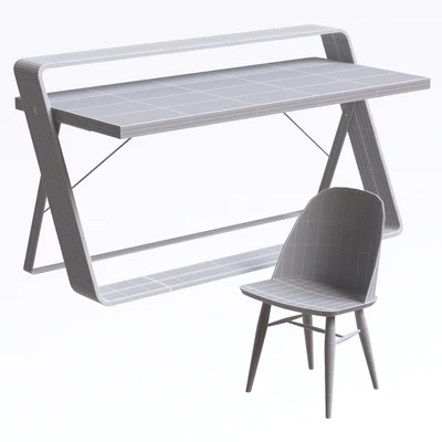 Стол Watts Desk и стул Synnes Dining Chair — Вид 2