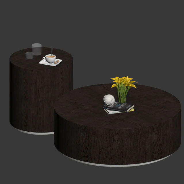 Machinto Round Coffee Table & Side Table — Descargar