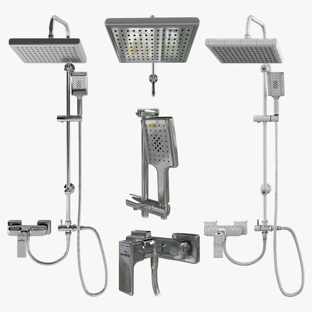 Semicircular Shower enclosure Invena (90х90) — Descargar