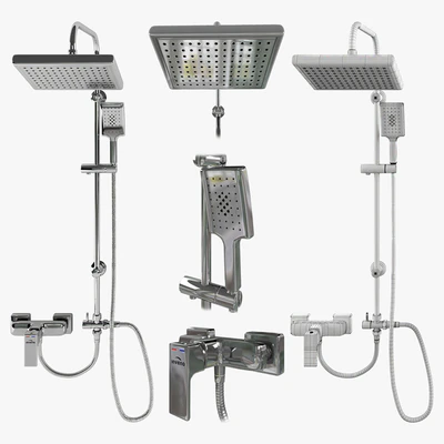 Semicircular Shower enclosure Invena (90х90) — Ver 5